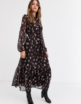 asos smudge print dress