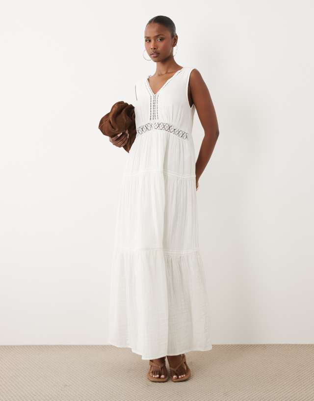 YAS - Maxi Dress - Women - Cotton - 2 US