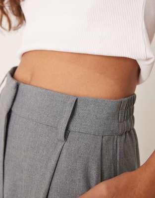 Y.a.s. Dad Fit Tailored Pants In Gray
