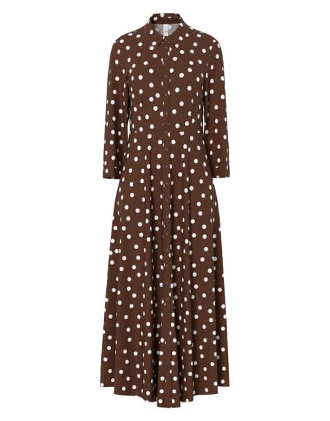 YAS Dress in chocolate brown