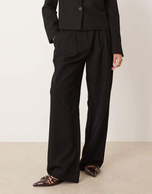 YAS - Elegante broek met hoge taille in zwart, deel van co-ord set, 2 van 5