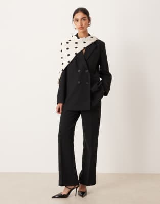 Y. A.S - Elegante, weit geschnittene Hose in Schwarz, Kombiteil