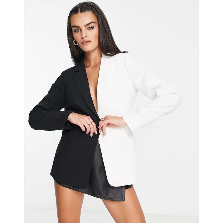 Y.A.S Eleganter Anzug Blazer in Schwarz und WeiB Kombiteil ASOS