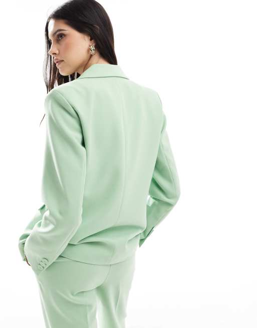 YAS – Eleganter Blazer in sanftem Grün, Kombiteil, 3 von 4