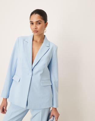 YAS - Eleganter Oversize-Blazer in Himmelblau, Kombiteil