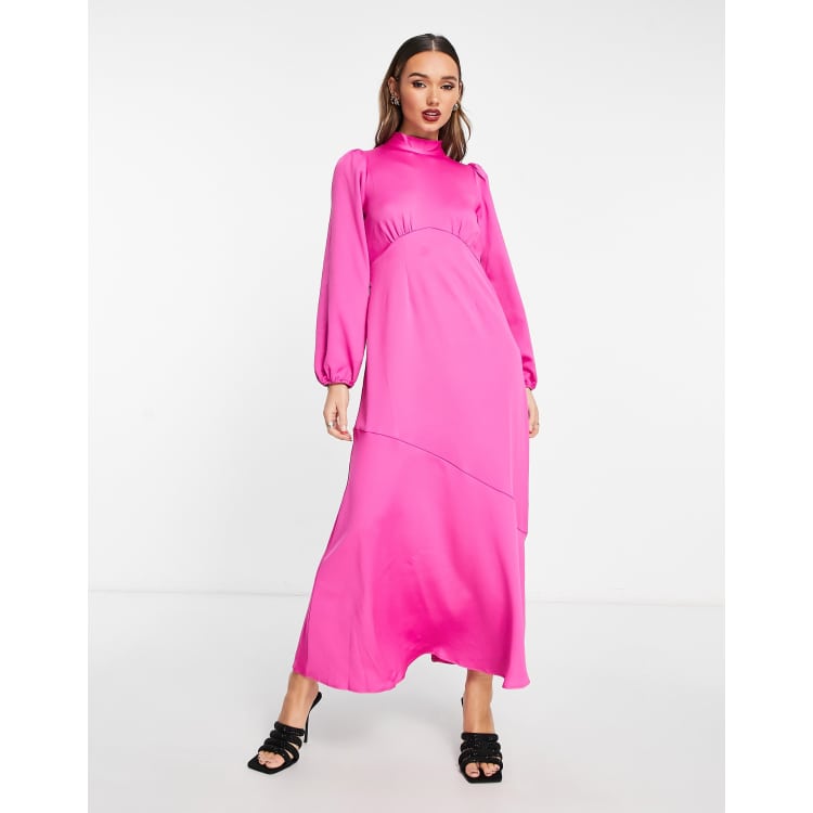 Long dress 2024 satin polos