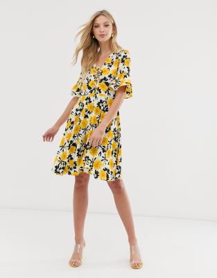 floral print tea dress