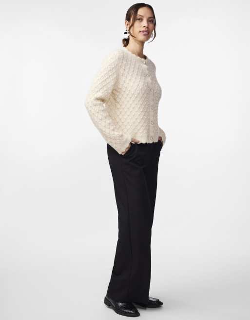 YAS gebreid vest in birch, 3 van 6