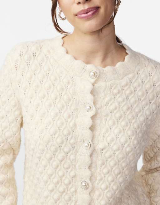 YAS gebreid vest in birch, 4 van 6