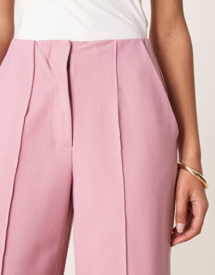 Y.a.s. High Rise Wide Leg Tailored Pants In Pink