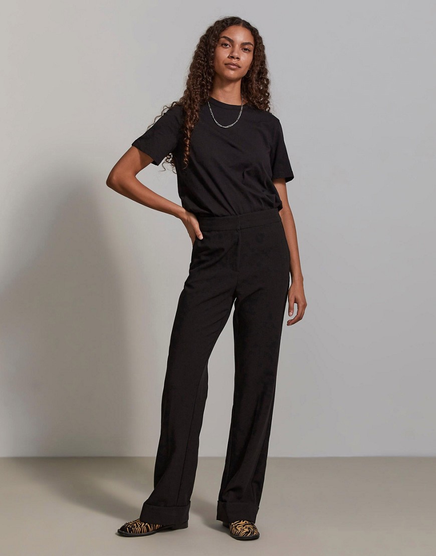 Y. A.S high waisted tailored trousers co-ord in black