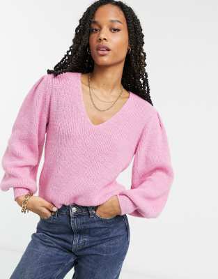 puff shoulder sweater