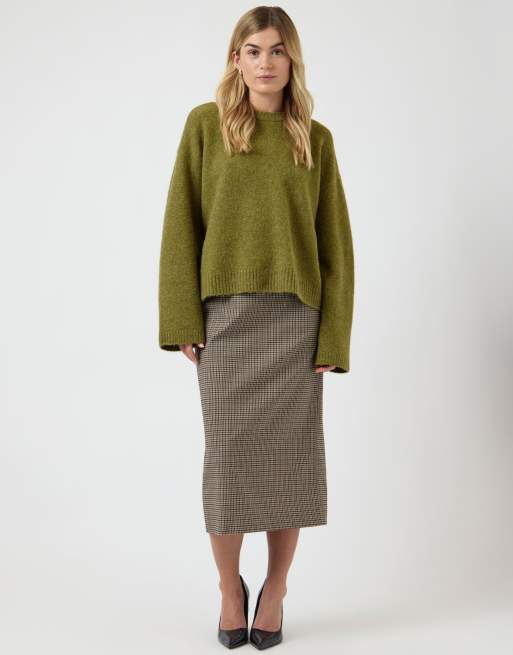 YAS - Kardemommegrøn strikket pullover, 4 af 4