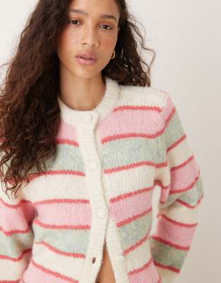 Y.a.s. Knit Cardigan In Pink