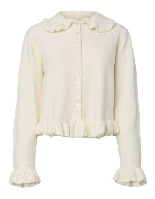 YAS Knitted cardigan in light yellow, 5 of 6