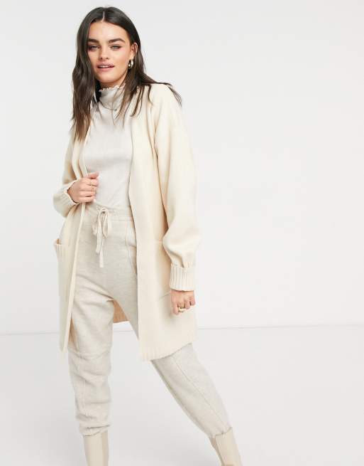 White discount midi cardigan