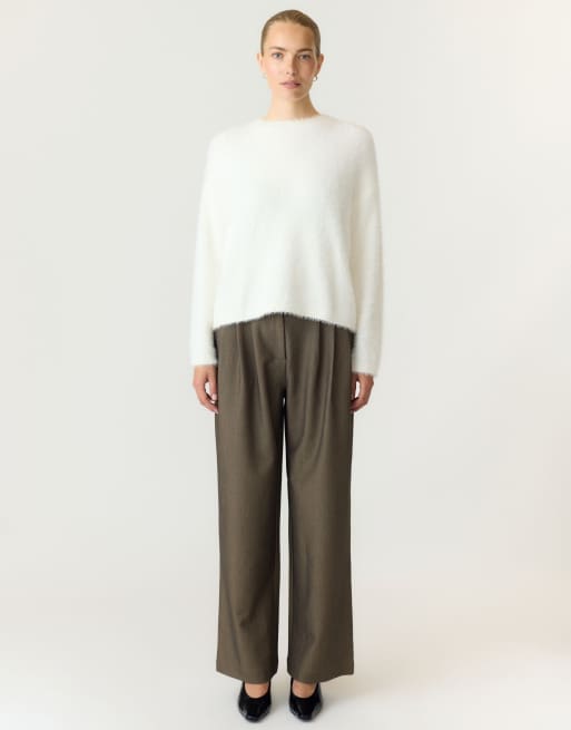 YAS Knitted pullover in star white1, 4 of 7