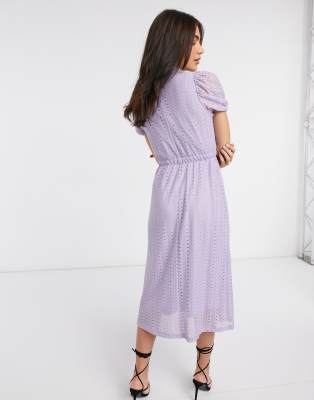 asos lilac midi dress