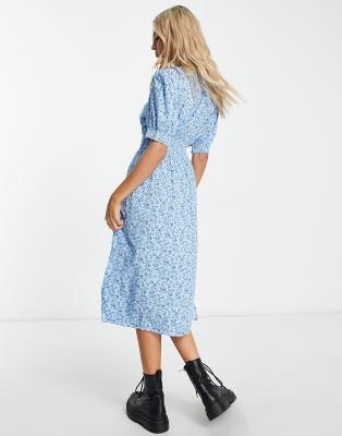 laura printed midi dress