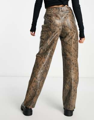 Y.a.s. Y.a.s Leather Pants In Brown
