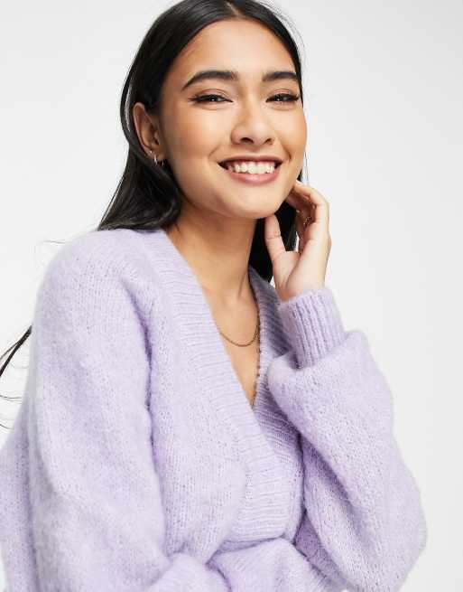 Y.A.S – Lila fluffig kofta , 3 av 4