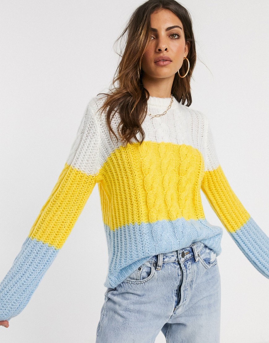 Y.A.S long sleeve knit jumper-Multi
