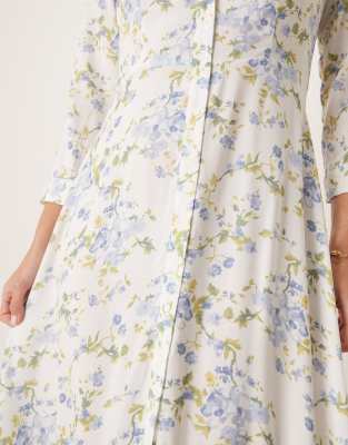 Y.a.s. Maxi Shirt Dress In White