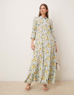 grey and yellow dress Cutout Back Yellow Jersey Custom Grey Lace Prom Dress main image 0