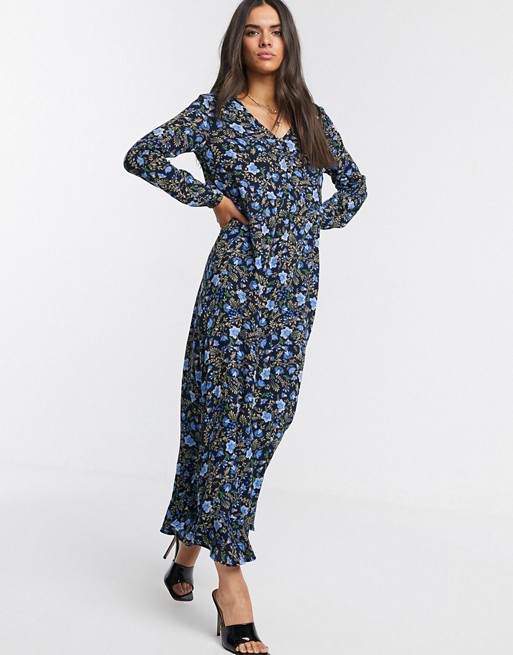 Y.A.S maxi wrap dress in floral print