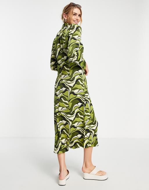 Y.A.S – Midikleid mit Wellenmuster , 2 von 4