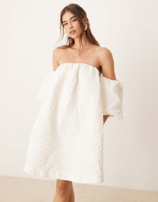 acka jacquard mini dress（white）（jacquard mini dress