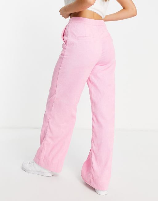Y.A.S - Pantalon d'ensemble ample en velours côtelé - Rose , 4 de 4