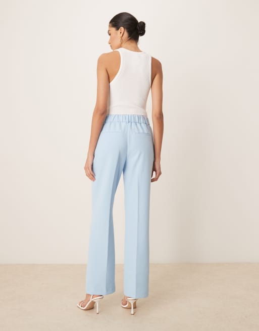 YAS - Pantalon d'ensemble droit et ajusté - Bleu ciel, 4 de 5