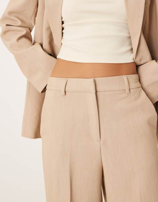YAS - Pantalon d'ensemble habillé coupe large - Camel, 3 de 5