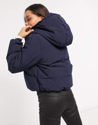 short padded hooded jacket