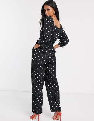 asos polka dot jumpsuit