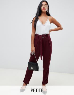 high rise belted pants