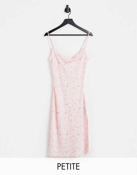 Y.A.S Petite cami midi dress in pale pink floral - view 1