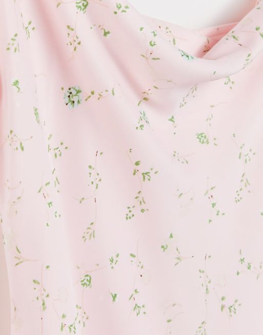 Y.A.S Petite cami midi dress in pale pink floral, 3 of 4