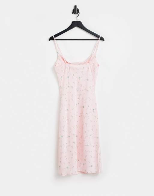 Y.A.S Petite cami midi dress in pale pink floral, 4 of 4