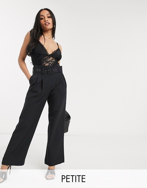 Y.A.S Petite Dinah high waisted belted trouser