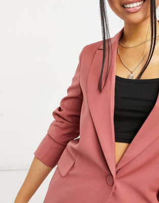 dark pink blazer