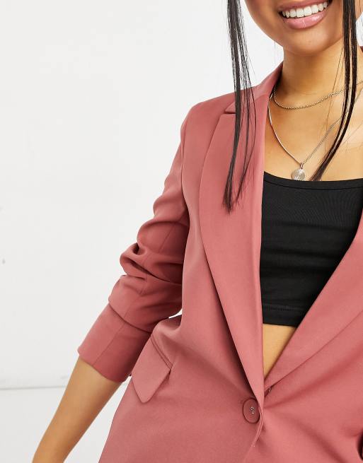 Dark pink outlet blazer