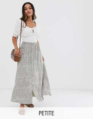 petite high waisted maxi skirt