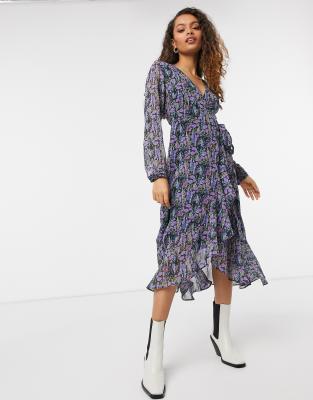 midi wrap dress petite