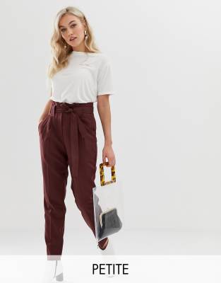 Y.A.S Petite paperbag waist pants | ASOS