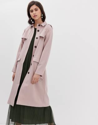 blush trench coat