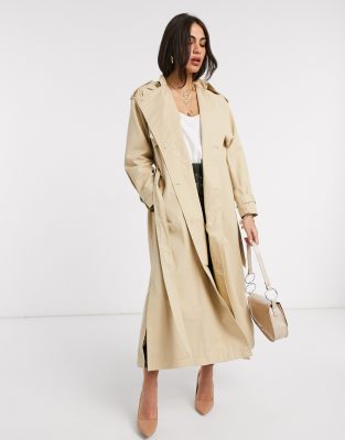 maxi trench coat