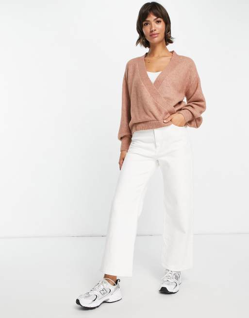 Y.A.S - Pull croisé devant - Camel, 4 de 4