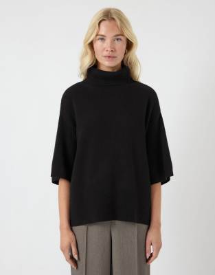 YAS - Pull en maille - Noir